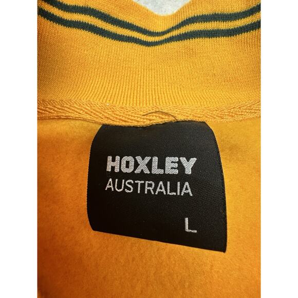 Adult Full Zip Up Baseball Jacket Mens Size Large Australian Green Gold - Picture 3 of 7